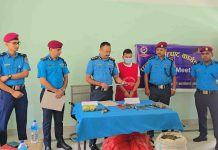 लागुऔषध र हातहतियारसहित एक जना पक्राउ, प्रहरीले गर्यो सार्वजनिक